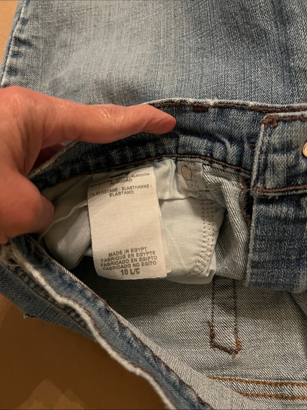 Levi’s Light Wash Straight Leg Jeans size 10 Long - Picture 3 of 5